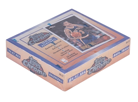 1996-97 Topps Chrome Basketball Unopened Wax Box – FASC - Potential Kobe Bryant Rookie Cards!